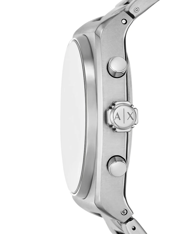 A|X Armani Exchange Men's Quartz Chronograph Silver Stainless Steel Watch, 40mm