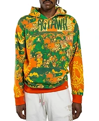 All Good Things Are Welcome Here Men's Floral Hoodie