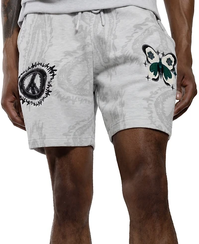 All Good Things Are Welcome Here Men's Peace Sign of Mind Cotton Shorts