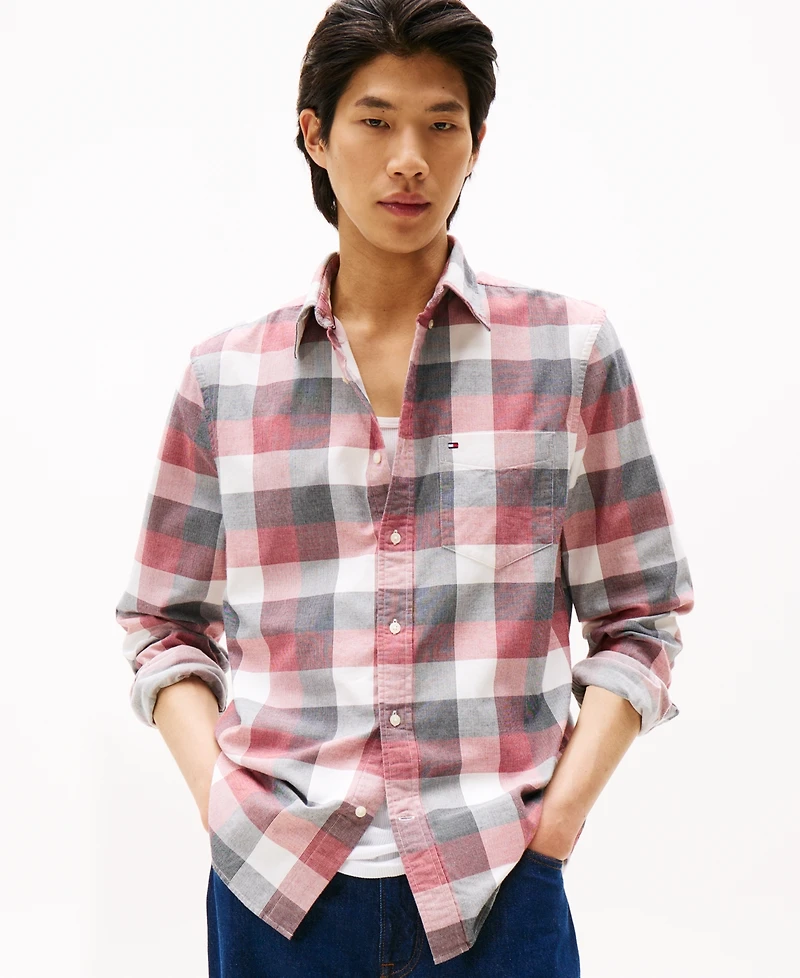 Tommy Hilfiger Men's Regular-Fit Corduroy Check Shirt