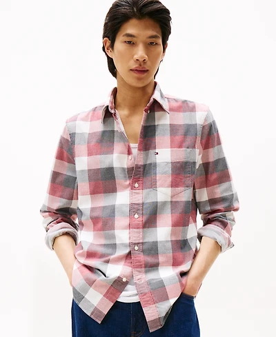 Tommy Hilfiger Men's Regular-Fit Corduroy Check Shirt