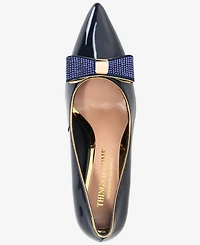Things Ii Come Women's Soho Luxurious Crystal Double Bow Pumps