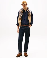 Tommy Hilfiger Men's Pigment-Dyed Linen Button-Down Long Sleeve Shirt
