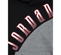 Jordan Big Boys Colorblocked Logo Pullover Hoodie