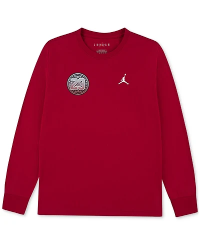Jordan Big Boys Jumpman Global Rise Graphic Long-Sleeve T-Shirt
