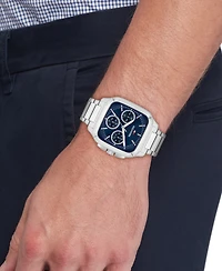 Tommy Hilfiger Men's Multifunction Silver Tone Stainless Steel Bracelet Watch, 39mm