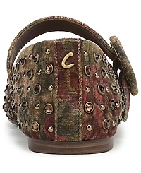 Circus Ny by Sam Edelman Women's Blaire Rhinestone Buckled Mary-Jane Flats