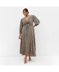 City Chic Women's Jessie Print Maxi Dress