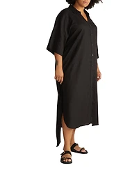 Universal Standard Plus Size Plaza Linen Shirtdress