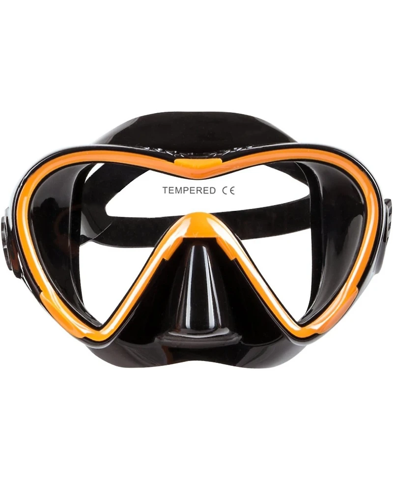 Seavenger Torpedo Tempered Glass Mask & Dry Top Snorkel Combo Set - Yellow