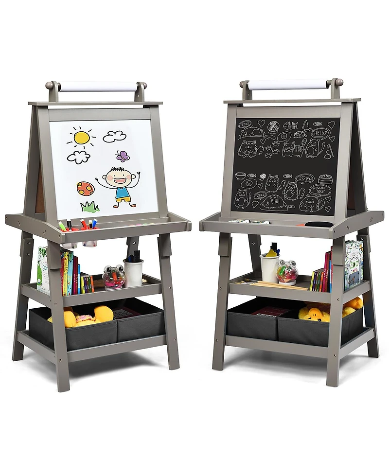 Akiudex 3-in-1 Double-Sided Storage Art Easel