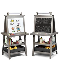 Akiudex 3-in-1 Double-Sided Storage Art Easel