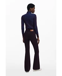 Desigual Women's Burgundy flare jeans