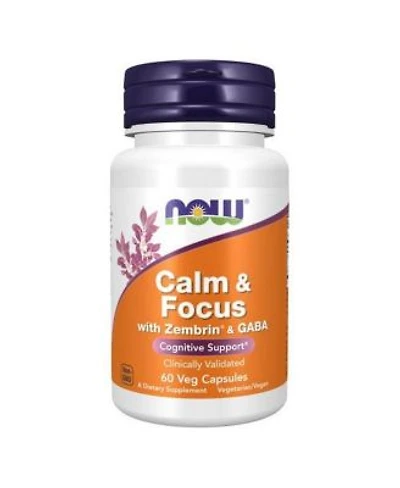 Now Foods Calm Focus With Zembrin 60 Vegcaps