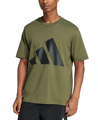 adidas Men's 3 Bar Logo Graphic Cotton T-Shirt