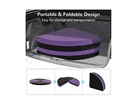 Akiudex Pole Dance Crash Mat Round Portable Yoga Mat with Epe Foam