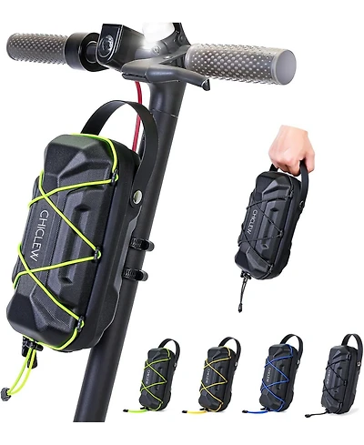 Urbanmax Electric Scooter Storage Bag, Waterproof 2L Handlebar Bag with Multicolor Drawstrings