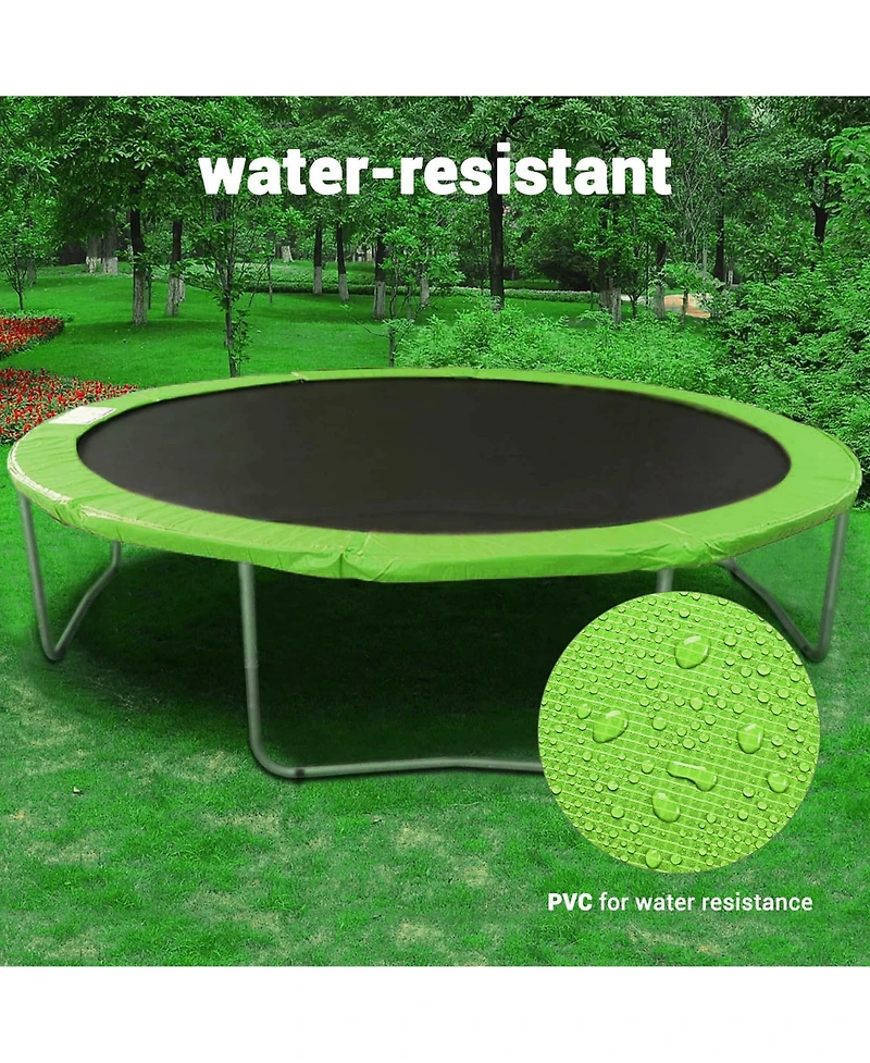 Yescom Trampoline Mat & Pad Replacement Kit with 96 V-Hooks Fits 15 ft Trampoline Frame Green