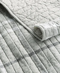 Charter Club Brushed Cotton Plaid 3-Pc. Quilt Set, Full/Queen, Macy's Exclusive