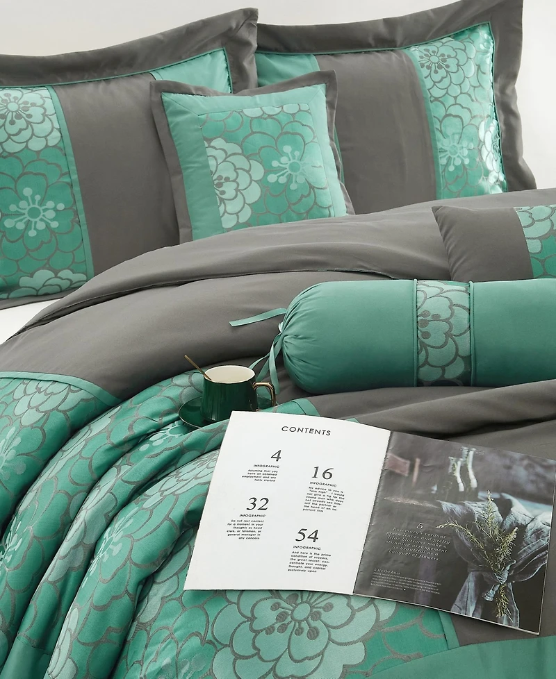 Stratford Park Sibyl Jacquard 7-Pc. Comforter Set, California King