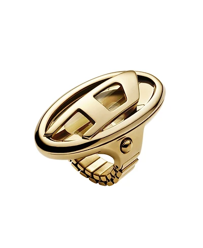 Diesel Women's D-Era Quartz Two-Hand Gold Stainless Steel Watch, 19mm