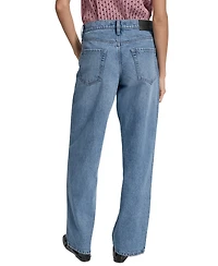 Dkny Jeans Women's Mid-Rise Relaxed Straight-Leg Cotton
