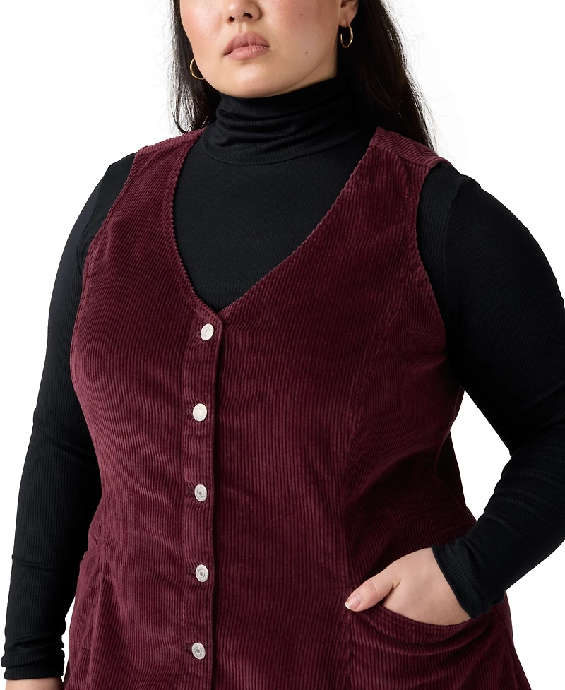Levi's Plus Vianna Cotton Corduroy Dress
