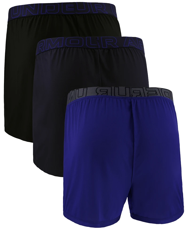 Under Armour Men's 3-Pk. Solid Performance Tech Mesh 6" Boxers