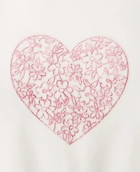 First Impressions Baby Girls Long-Sleeve Floral-Heart Velour Top, Macy's Exclusive