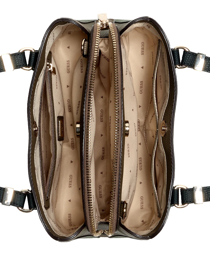 Guess Lyndi Small Triple Compartment Girlfriend Satchel