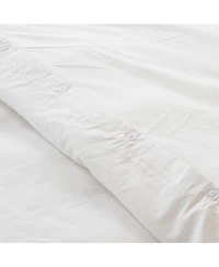 Superity Linen 100% Premium White Cotton Duvet Covee 200 Thread Count
