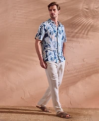 Cubavera Men's Tropical Print Short Sleeve Button Down Shirt