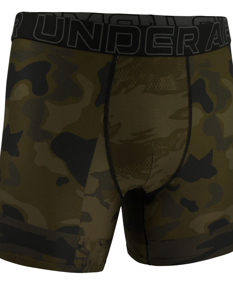 Under Armour Men's Printed Performance Tech Mesh 6" Boxer Briefs