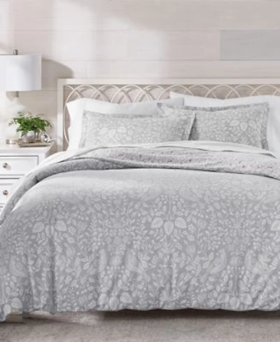 Charter Club Festive Damask Flannel Duvet Cover Sets Macys Exclusive