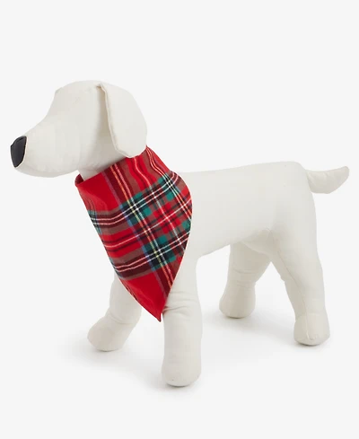 Holiday Lane Brinkley Plaid Pet Bandana, Macy's Exclusive