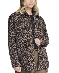 Skechers Women's On-The-Go Cheetah Sherpa Shacket