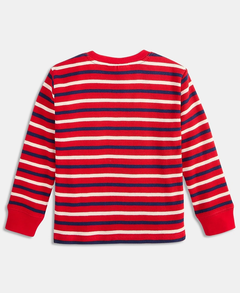Epic Threads Toddler Boys Striped Crewneck Thermal Sweatshirt