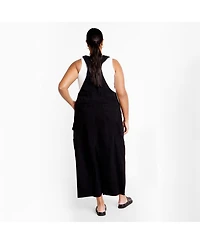 City Chic Women's Pinafore Maxi Dress