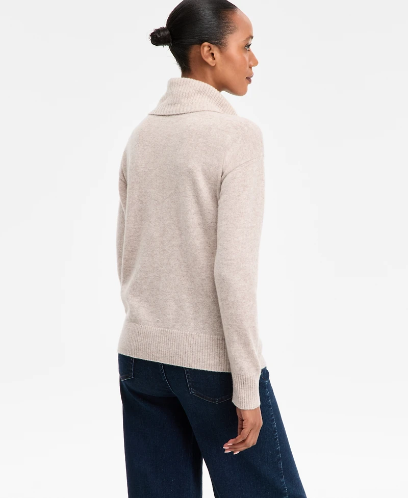 Charter Club 100% Cashmere Women's Quarter-Zip Sweater, Created for Macy's