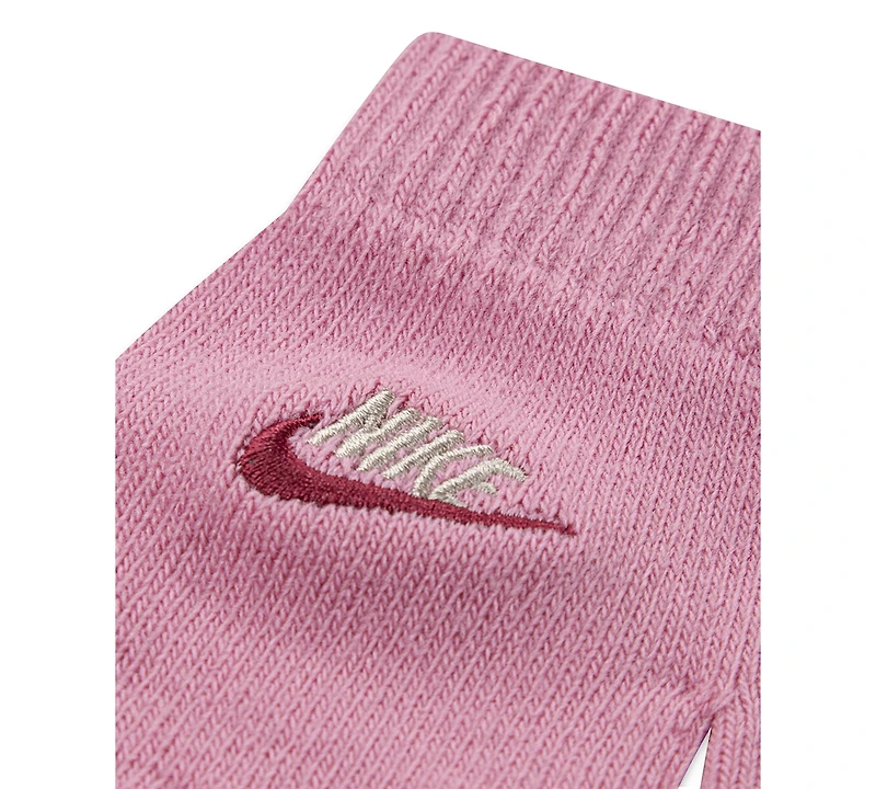 Nike Girls and Boys 8-20 Club Chenille Peak Hat & Gloves Set