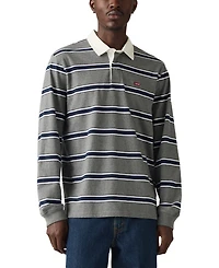 Levi's Men's Relaxed-Fit Long Sleeve Striped Rugby Shirt