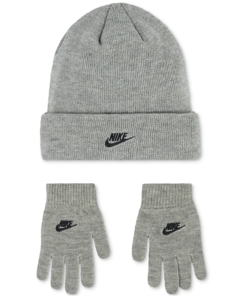 Nike Big Kids 2-Piece Club Beanie and Gloves Set