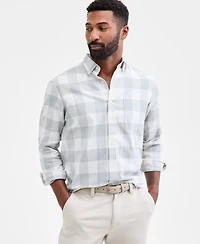 Club Room Men's Fabula Long-Sleeve Cotton Plaid Flannel Shirt, Macy's Exclusive