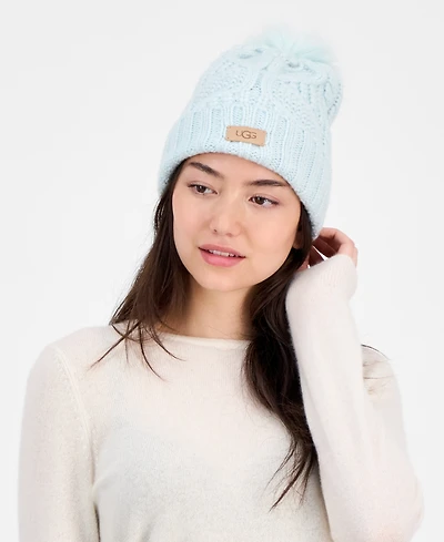 Ugg Cable Knit Pom Beanie