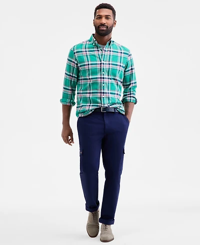 Club Room Men's Regular-Fit Plaid Flannel Shirt, Created for Macy's