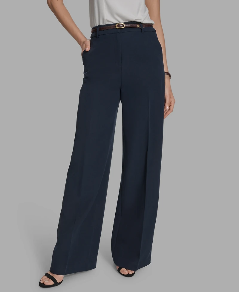 Bcbg Women's Belted Wide-Leg Pants