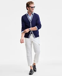 Club Room Long Sleeve Elbow Patch Cardigan Sweater, Macy's Exclusive