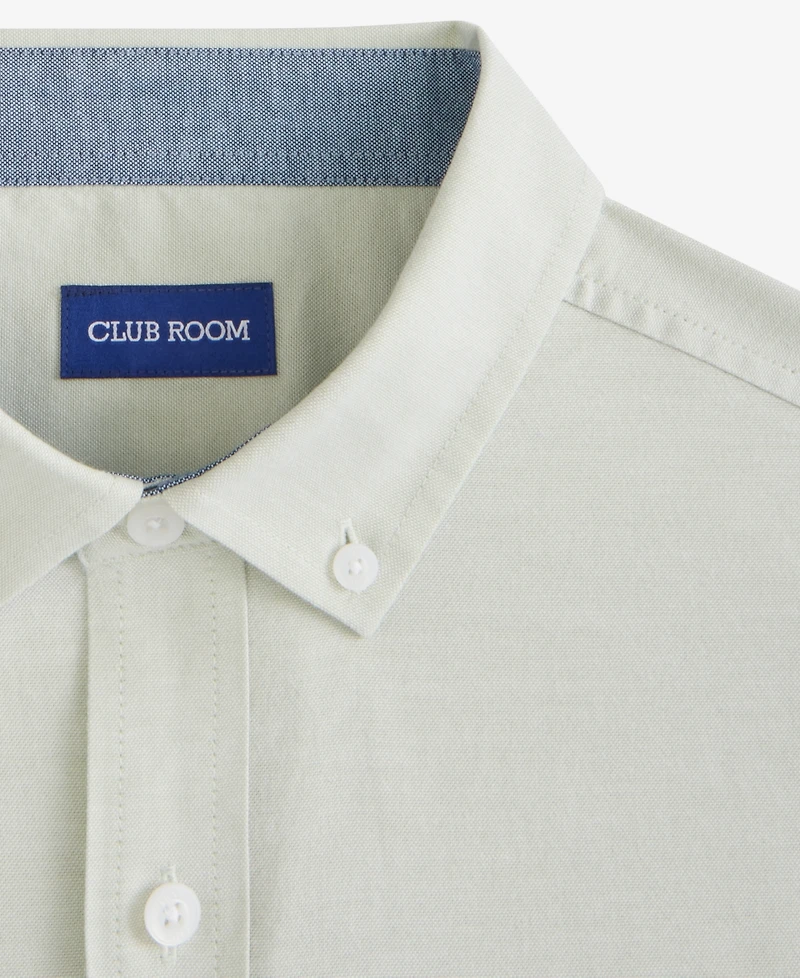 Club Room Men's Short Sleeve Button-Down Oxford Shirt, Created for Macy's