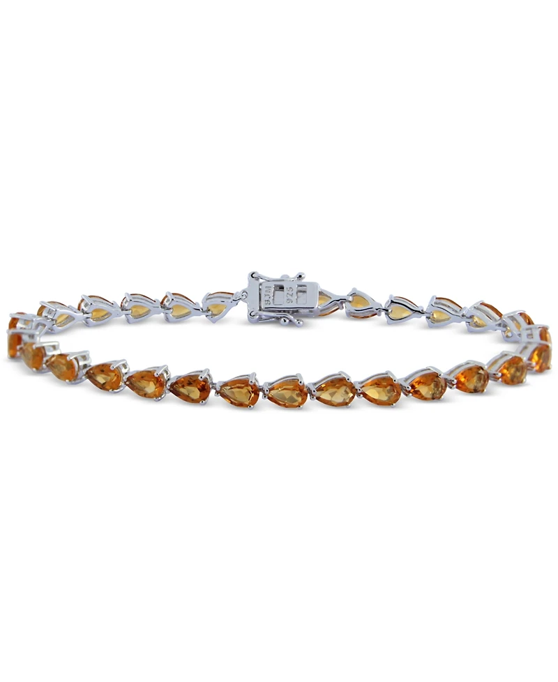 Citrine Pear Tennis Bracelet (9-3/8 ct. t.w.) in Sterling Silver