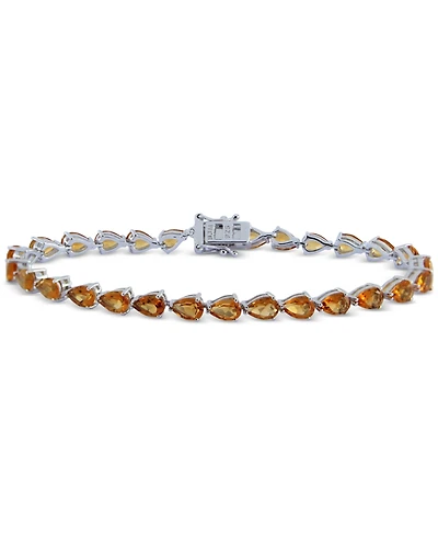 Citrine Pear Tennis Bracelet (9-3/8 ct. t.w.) in Sterling Silver
